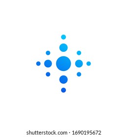 símbolo de impulsos de onda de píxel icono de diseño