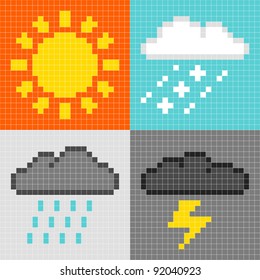 Pixel Weather Symbols