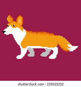 Pixel welsh corgi pembroke