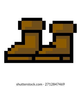 Pixel Winter Boots Par Marrom
