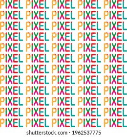 The pixel writing arrangement forms the background for a regular pattern. Can be used for editing, wallpaper, sticker and other needs.