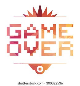 Pixel-Art Game Over Message