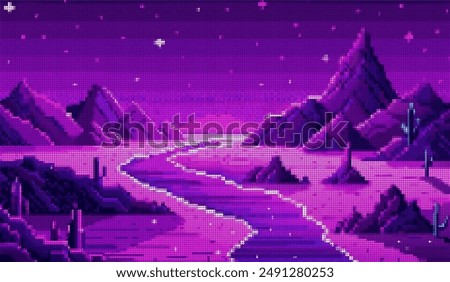 Similar – Image, Stock Photo Transition to another world or just colorful light reflections in the forest?