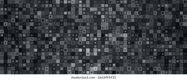 Fondo gris abstracto pixelado. Fondo de mosaico abstracto gris