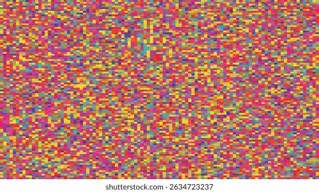 Pixelated Abstract Vector Background with Vibrant Colors and Dynamic Geometric Design