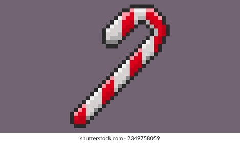 Pixelated art of lollipop candy, simple pixel art lollipop for halloween theme. 8bits character icon, perfect for pixel game design asset or design asset.