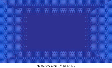 Pixelated bitmap gradient texture. Black and white dither pattern background.Empty room bitmap,pixel perspective room.