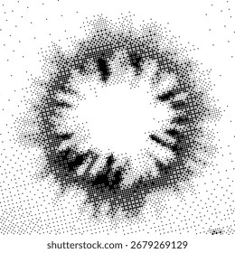 Textura de degradado de mapa de bits pixelado. Fondo de patrón de tramado en blanco y negro. Abstractas patrón de glitchy. Video Fondo de pantalla de pantalla de juego de 8 bits. Fondo de trama ancha. Ilustración retro del arte del pixel.

