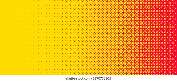 Textura de gradiente de mapa de bits pixelada. Fondo de color amarillo y naranja. Resumen de un patrón brillante. fondo de pantalla de videojuegos de 8 bits. Ilustración de arte de píxel ancho retro. Fondo del vector