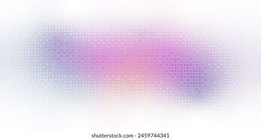 Pixelated bitmap gradient Y2K aesthetics texture. Neon color dither pattern background. 8 bit video game screen wallpaper. Retro glitchy pixel art illustration. Abstract vector illustration