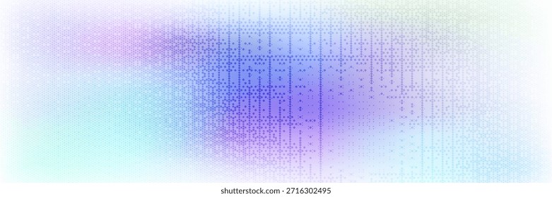 Pixelated Bitmap Gradient Y2K Ästhetik Textur. Neonfarbenes Zittermuster, Hintergrund. 8-Bit-Videospiel-Bildschirmhintergrund. Retro glitzernde Pixel Art Illustration. Abstrakte Vektorgrafik