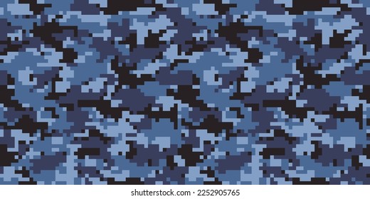 Pixelated camouflage background. Seamless pattern.Vector.