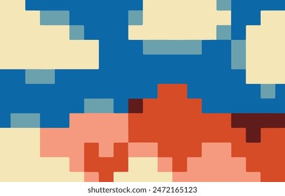 Pixelated camouflage design merges the precision of digital art with the organic allure of natural patterns, creating a visually captivating fusion.