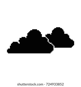 pixelated cloud game icon