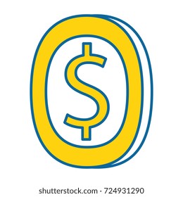 pixelated coin game icon
