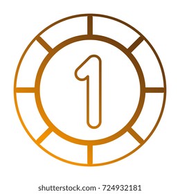 pixelated coin game icon