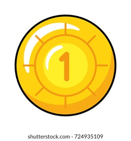 pixelated coin game icon