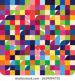 un patrón de cuadrícula de color pixelado