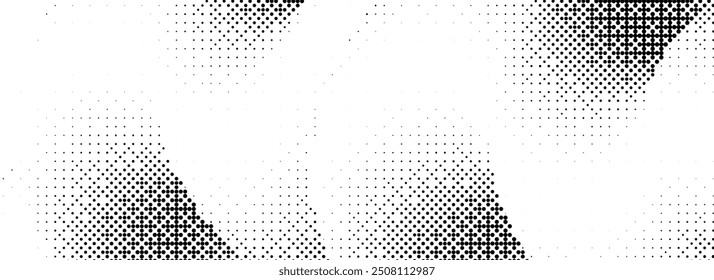 Pixelated curve gradient shape. Comic dither undulate texture background. Liquid squiggle form for banner, poster, leaflet, brochure. Cartoon rasterized overlay backdrop. Vector dotted cloud wallpaper