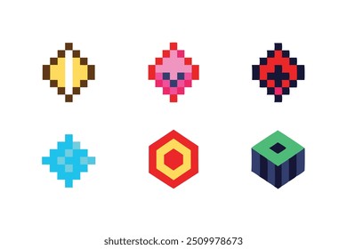 Pixelated Design logo illustration for digital and modern brand identity