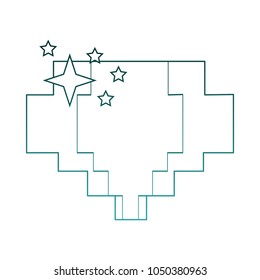 Pixelated diamond shinning