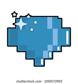 Pixelated diamond shinning