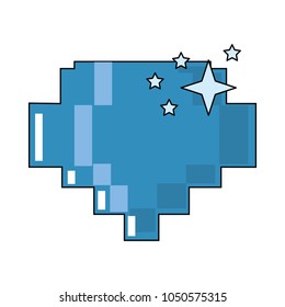 Pixelated diamond shinning