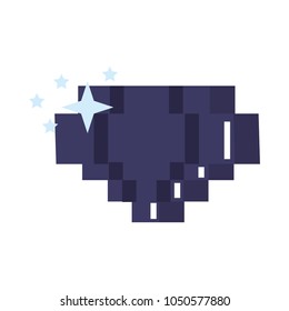 Pixelated diamond shinning