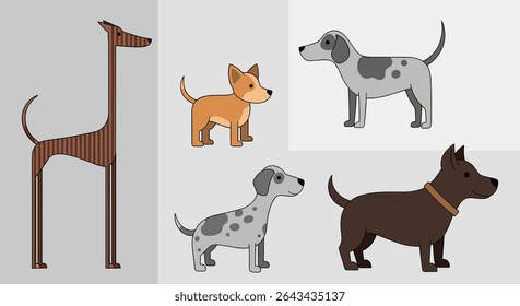 Cães Pixelizados Uma Coleção Canina Representada com Estética Digital Retrô e Sensação