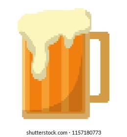 pixelated fresh beer alcohol beverage
