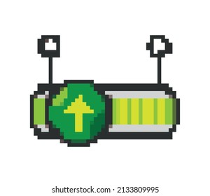 pixelated game bar level icon