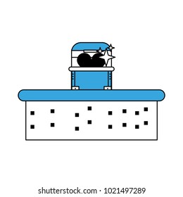 Pixelated game scenery