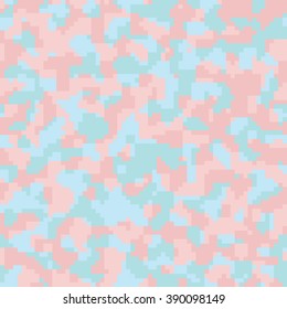 pixelated geek camouflage -  vector seamless patternfor blending in surroundings