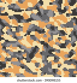 pixelated geek camouflage -  vector seamless pattern
for blending in surroundings