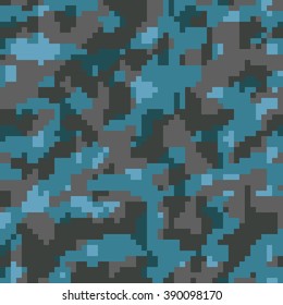 pixelated geek camouflage -  vector seamless pattern
for blending in surroundings