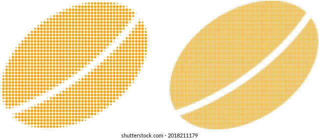 Icono de semilla de trigo de semitono pixelado. Composición de semitono vectorial del icono de semilla de trigo creado de elementos esféricos.
