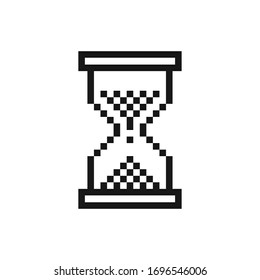 Icono de horneado pixelado, carga retro / espera