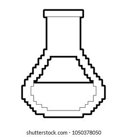 Pixelated Laboratory flask
