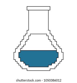 Pixelated Laboratory flask
