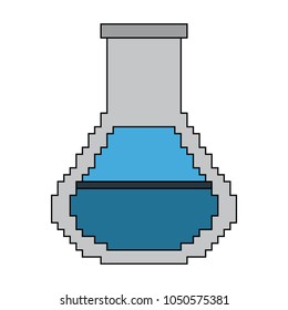 Pixelated Laboratory flask