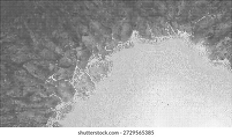 Pixelated landscape with dark and light contrast