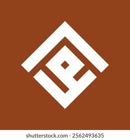 Pixelated Letter LPA Logo Design