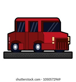 Pixelated limousine vehicle