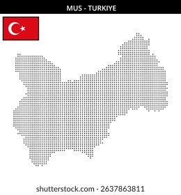 Pixelated map of Mus Turkey