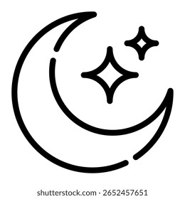 Pixelated moon with geometric craters and crescent shape.