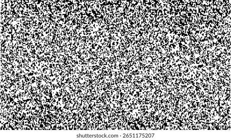 Pixelated Noise Pattern – Black and White Digital Static Texture Background