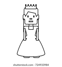 pixelated princess avatar game