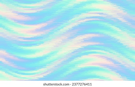 Pixelated psychedelic background. Moire overlapping effect. Vector image. Soft pastel gradient grunge background Glitch texture