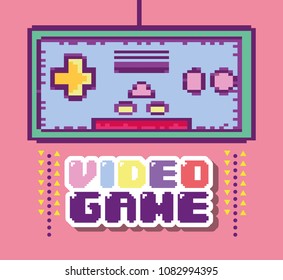 Pixelated retro gamepad