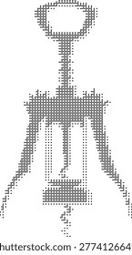 A pixelated retro halftone dotted dither microphone graphic in monochrome black featuring a vintage audio music speaker sound icon in minimalist retrostyle vector format ideal for designers and musicians